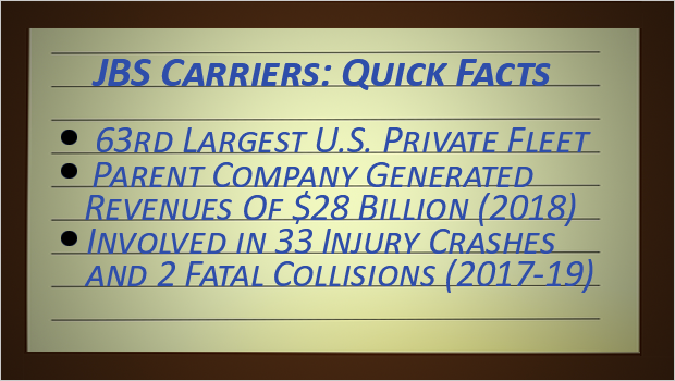 JBS Carriers Quick Facts