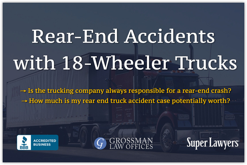 18 Wheeler Rear End Hit My Car Accident