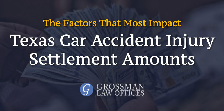 How much does a lawyer get from a car accident settlement in Texas?