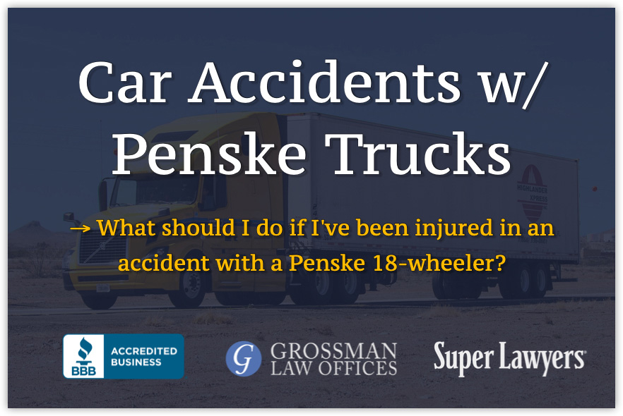 penske truck hit my car