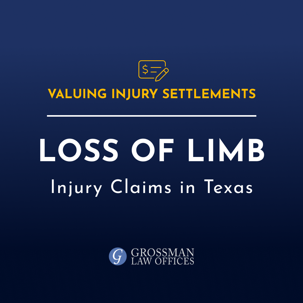 Average Settlement for Loss of Limb in texas
