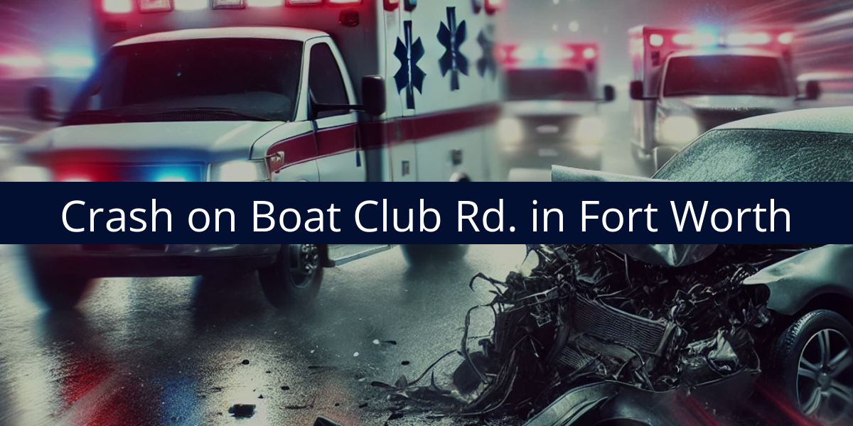 Un muerto y un herido en un accidente en Boat Club Road en Fort Worth