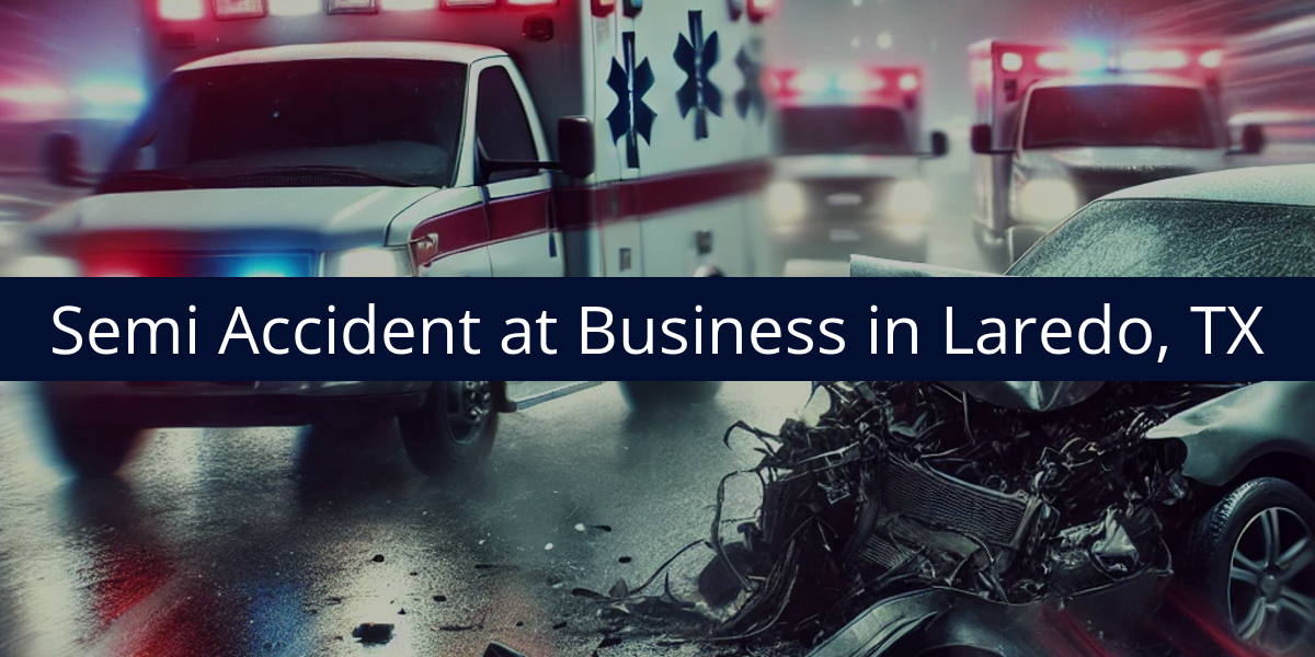 One Dead in Semi Accident at Business on Nicholas D. Hachar Rd. in Laredo, TX