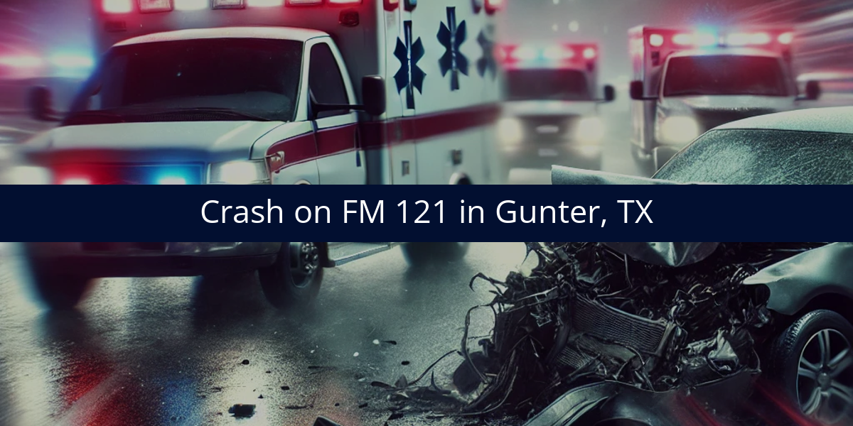 6 heridos en un accidente en la FM 121 en Gunter, TX