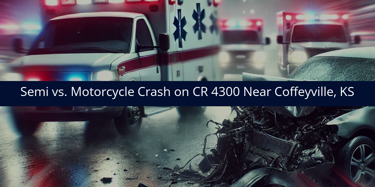 Wyatt T. Johnson Killed in Semi vs. Motorcycle Crash on CR 4300 Near Coffeyville, KS