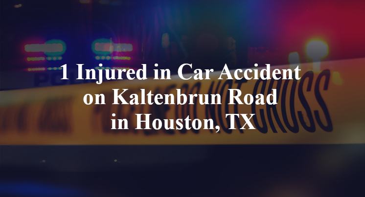 1 Injured in Car Accident on Kaltenbrun Road in Houston, TX
