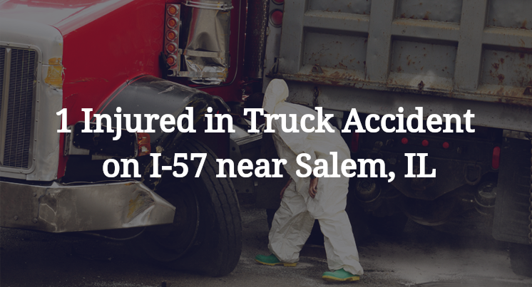 1 Injured in Truck Accident on I-57 near Salem, IL
