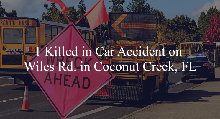 car accident coconut creek fl wiles rd nw 39th avenue