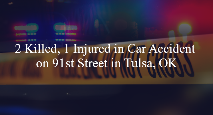 car accident tulsa ok 91st st riverside