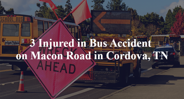 3 Injured in Bus Accident on Macon Road in Cordova, TN