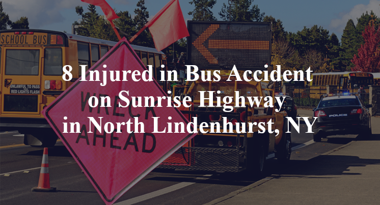 8 Injured in Bus Accident on Sunrise Highway in North Lindenhurst, NY