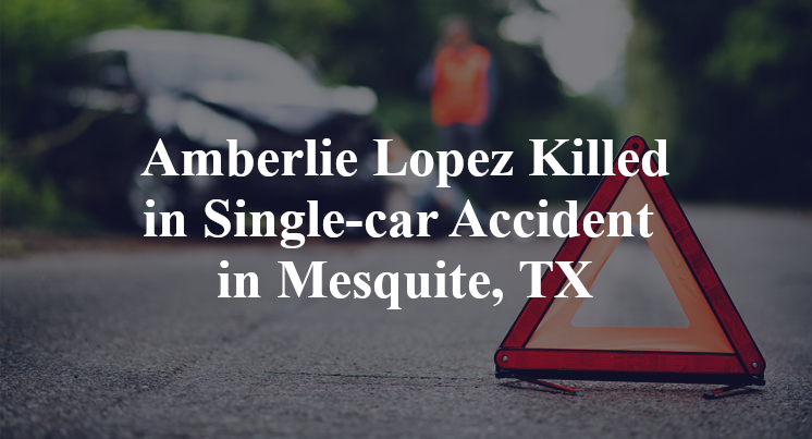 Amberlie Lopez Killed in Single-car Accident in Mesquite, TX