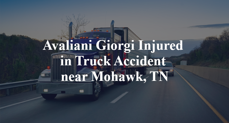 Avaliani Giorgi Injured in Truck Accident near Mohawk, TN