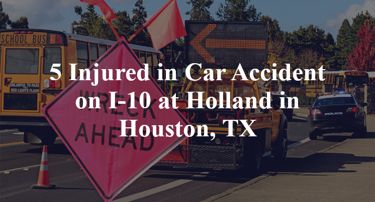 Car Accident on East Freeway at Holland in Houston, TX