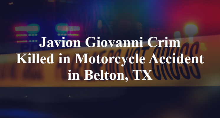 Javion Giovanni Crim Motorcycle Accident in Belton, TX