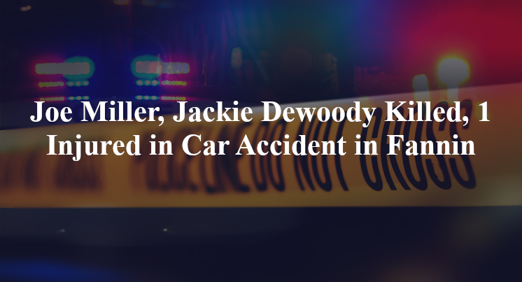 joe miller jackie dewoody car accident fannin county