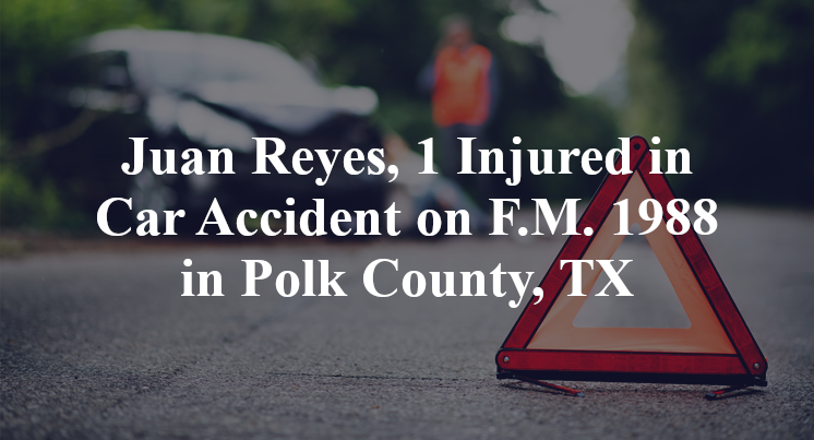 Juan Reyes Car Accident on F.M. 1988 in Polk County, TX