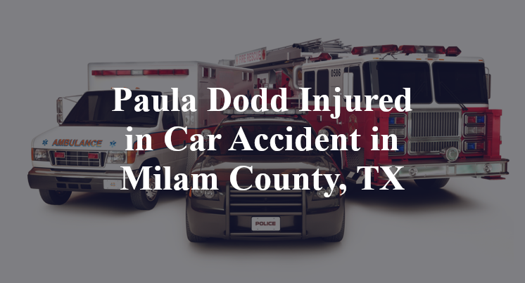 Paula Dodd Car Accident in Milam County, TX