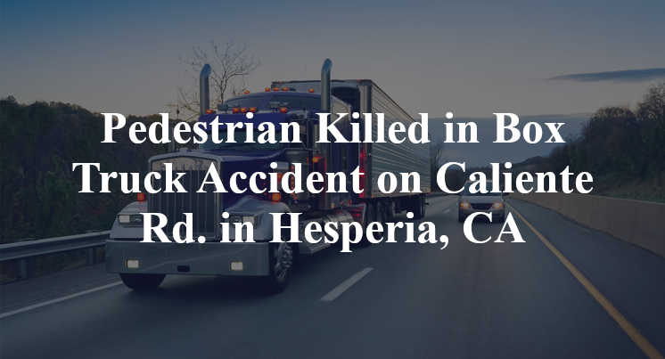 Martin Constante Killed in Pedestrian vs. Box Truck Accident on ...