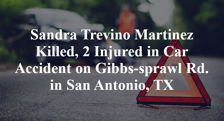 Sandra Trevino Martinez Killed, 2 Injured in Car Accident on Gibbs-sprawl Rd. in San Antonio, TX