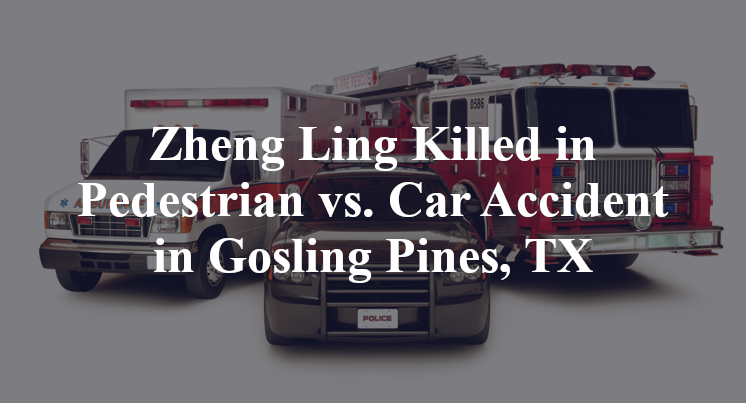 Zheng Ling Killed in Pedestrian vs. Car Accident in Gosling Pines, TX